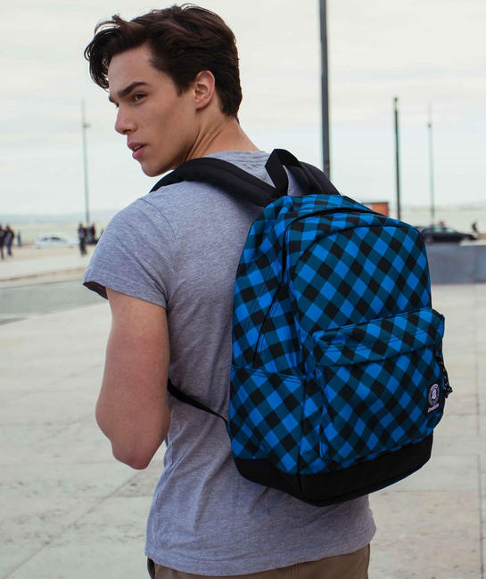 Zaino CARLSON Fantasy, porta PC 13" Blue Plaid - Zaini Scuola & Tempo Libero