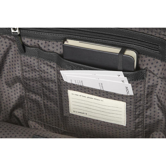 Zaino MOLESKINE CLASSIC LEATHER, porta PC 15" black - Zaini da lavoro porta PC