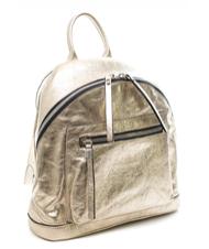 NICOLI Laminato M Zainetto, Made in Italy Platino - Borse Donna - 3