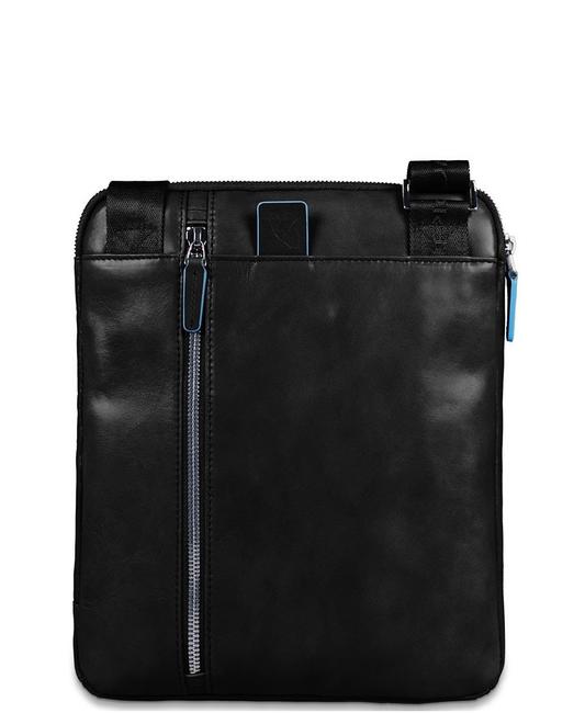 BLUE SQUARE Borsello in pelle porta iPad Nero - Tracolle Uomo