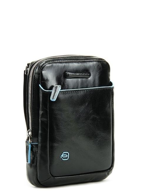 Borsello BLUE SQUARE, porta tablet, in pelle Nero - Tracolle Uomo