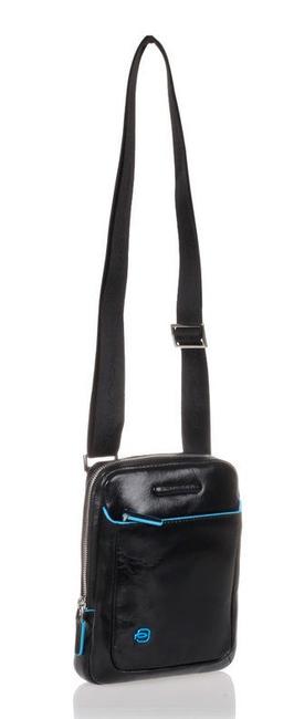 Borsello BLUE SQUARE, porta tablet, in pelle Nero - Tracolle Uomo