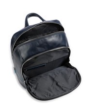 PIQUADRO BLUE SQUARE Zaino in pelle porta PC 14" blu - Zaini da lavoro porta PC - 4