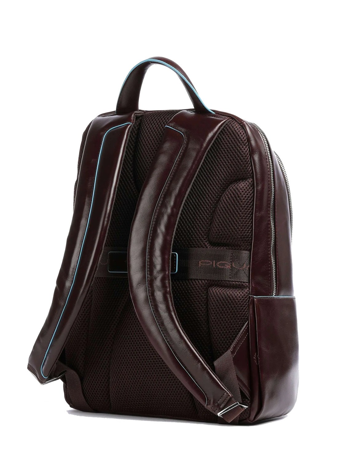 PIQUADRO Ili Zaino In Pelle Con Tasca Porta PC 15,6'' E Aggancio Trolley – Morbido E Elegante, Unisex