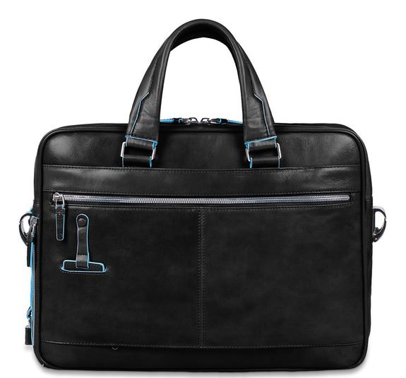 BLUE SQUARE Cartella in pelle porta PC 14" Nero - Cartelle Lavoro