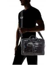 PIQUADRO BLUE SQUARE Cartella in pelle porta PC 14" Nero - Cartelle Lavoro - 6