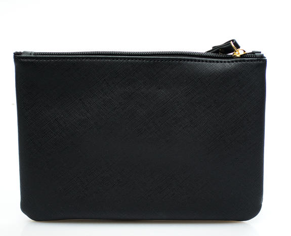  Pochette con polsierina Nero - Borse Donna