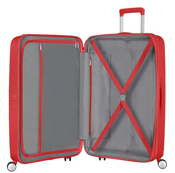 SOUNDBOX Trolley grande espandibile coral red - Trolley Rigidi