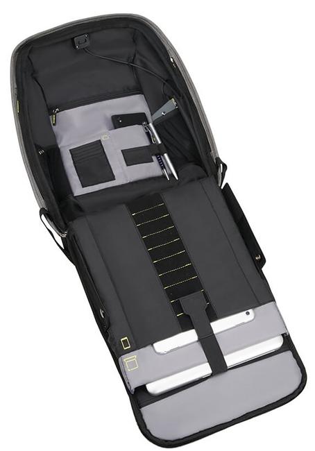 SECURIPAK  Zaino con sistema antifurto, porta PC 15.6" grey - Zaini da lavoro porta PC