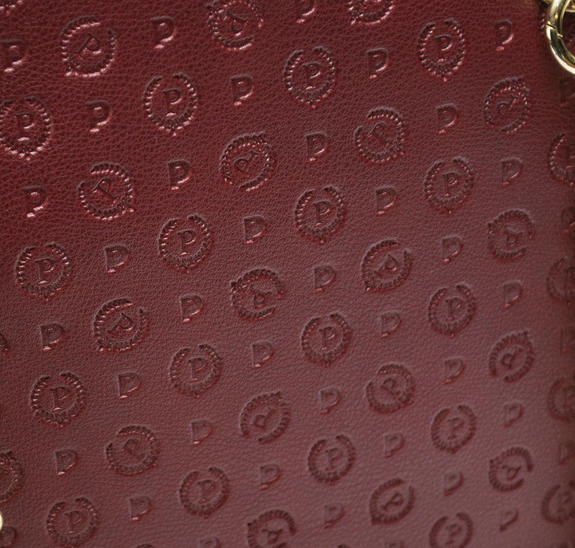 Heritage Embossed Borsa a mano, con tracolla bordeaux - Borse Donna