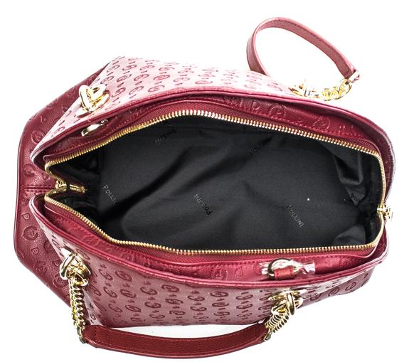 Heritage Embossed Borsa a mano, con tracolla bordeaux - Borse Donna