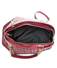 POLLINI Heritage Embossed Borsa a mano, con tracolla bordeaux - Borse Donna - 5