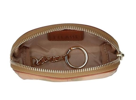 ALVIERO MARTINI 1 ^ CLASS Bustina portachiavi stampa GEO CLASSIC NATURALE - Bustine & Necessaire