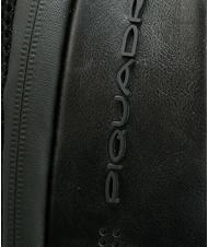 PIQUADRO URBAN FAST-CHECK Zaino in pelle porta PC 15,6" Nero - Zaini da lavoro porta PC - 4