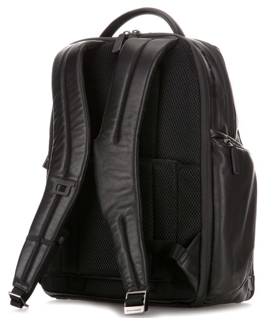 URBAN FAST-CHECK Zaino in pelle porta PC 15,6" Nero - Zaini da lavoro porta PC
