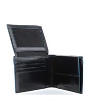 PIQUADRO BLUE SQUARE Portafoglio in pelle con flap Nero - Portafogli Uomo - 3
