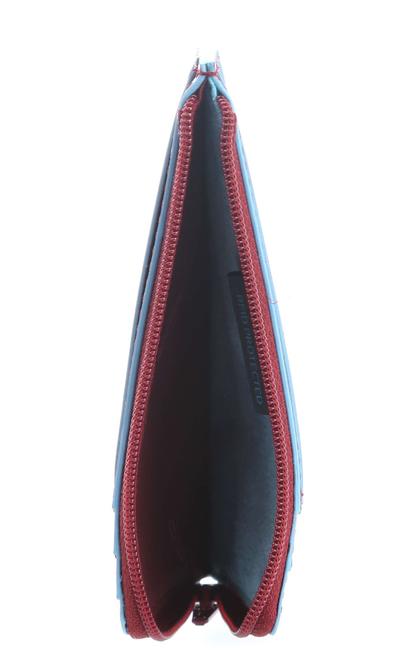 BLUE SQUARE Portafoglio in pelle con RFID ROSSO - Portafogli Uomo