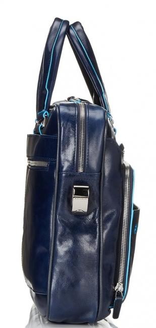 BLUE SQUARE Cartella in pelle porta PC 14" blu - Cartelle Lavoro