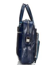 PIQUADRO BLUE SQUARE Cartella in pelle porta PC 14" blu - Cartelle Lavoro - 3
