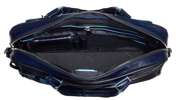 BLUE SQUARE Cartella in pelle porta PC 14" blu - Cartelle Lavoro