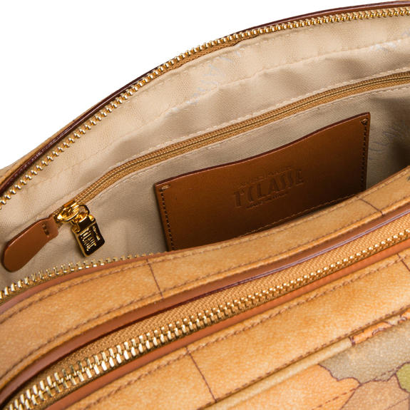 New Basic Borsa a tracolla, stampa Geo Classic NATURALE - Borse Donna