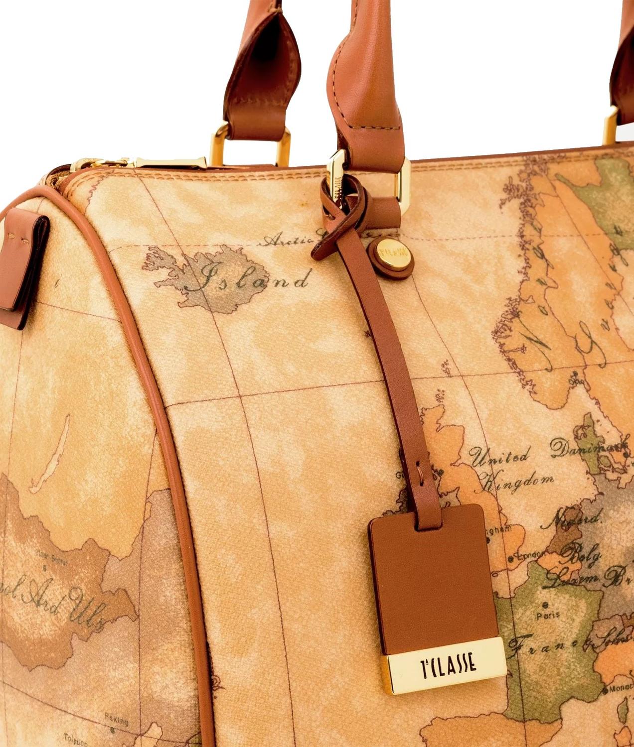 Alviero Martini Prima Classe Geo Bauletto A Mano Naturale - Acquista Su Le  Sac!