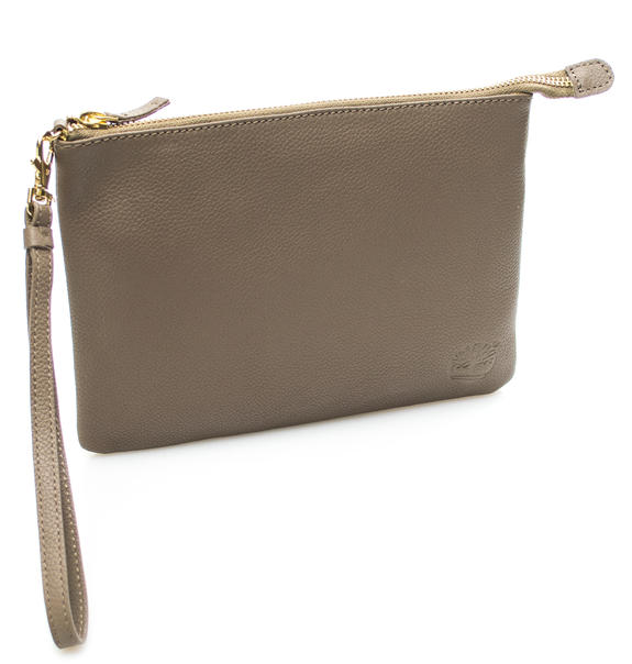 Pochette In pelle martellata, small NATURAL - Borse Donna