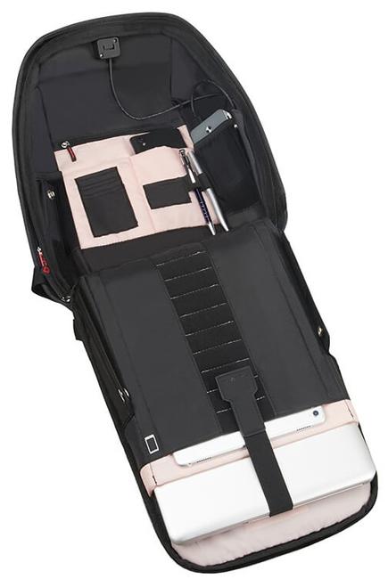 Zaino SECURIPAK, con sistema antifurto, porta PC 14" BLACK STEEL - Zaini da lavoro porta PC