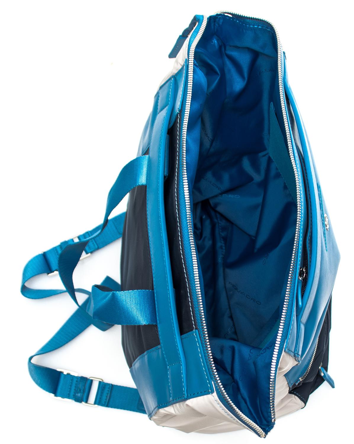 Piquadro Mamorè Zainetto Trasformabile In Shopper Azzurro - Acquista A  Prezzi Outlet!