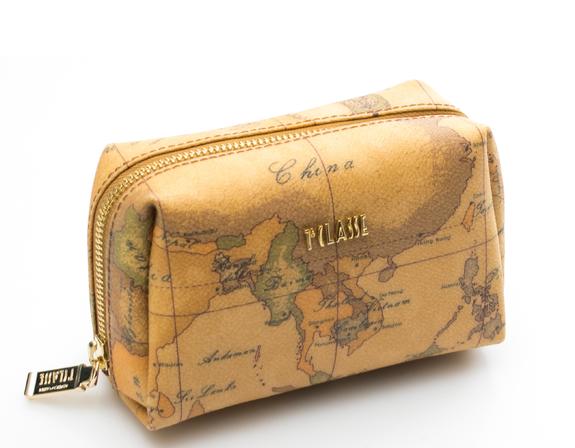 ALVIERO MARTINI 1 ^ CLASS Necessaire stampa GEO CLASSIC NATURALE - Bustine & Necessaire