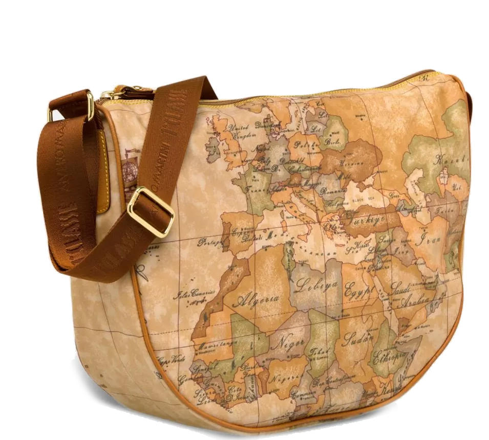 Alviero Martini Prima Classe Geo Soft Borsa Morbida A Tracolla Naturale -  Acquista A Prezzi Outlet!