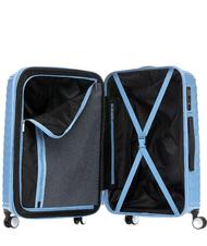 AMERICAN TOURISTER Trolley Linea JETGLAM, misura media, espandibile METALLIC POWDER BLUE - Trolley Rigidi - 2