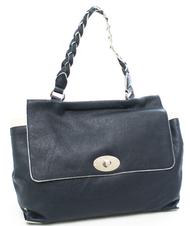 TOSCA BLU Delacroix Shopping bag, in pelle martellata blu - Borse Donna - 2
