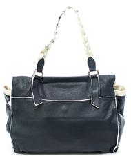 TOSCA BLU Delacroix Shopping bag, in pelle martellata blu - Borse Donna - 3