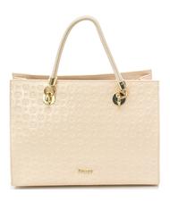 POLLINI Embossed Heritage Borsa a mano, con tracolla, in vernice Nude - Borse Donna - 2