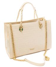 POLLINI Embossed Heritage Borsa a mano, con tracolla, in vernice Nude - Borse Donna - 3