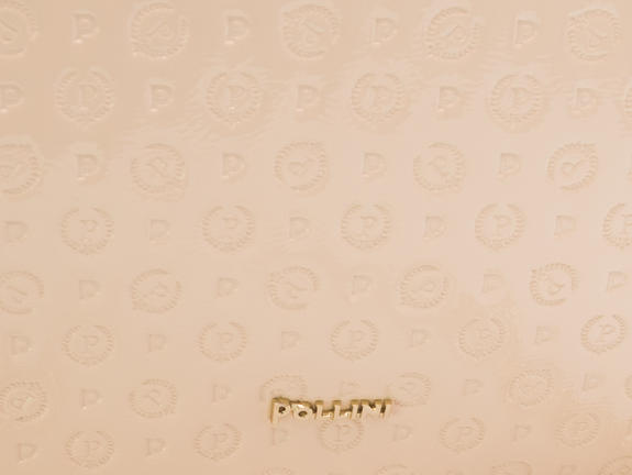 Embossed Heritage Borsa a mano, con tracolla, in vernice Nude - Borse Donna