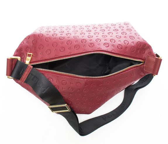 Heritage Embossed Borsa a tracolla bordeaux - Borse Donna