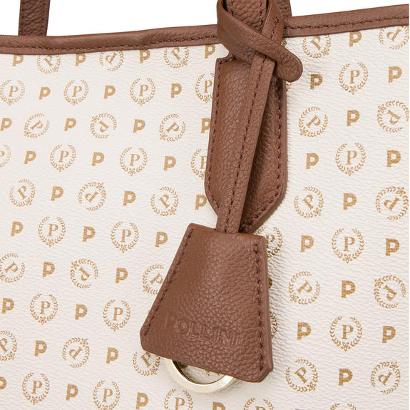 Heritage Classic Shopper a spalla avorio/marrone - Borse Donna