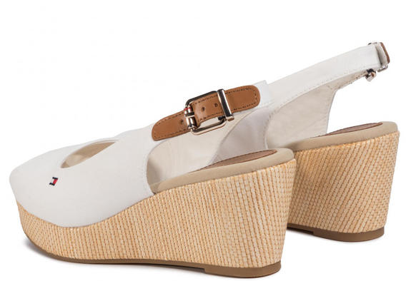 ELBA Sandali con zeppa open toe avorio - Scarpe Donna