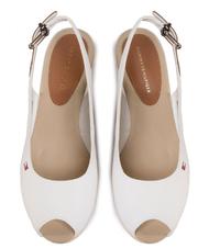 TOMMY HILFIGER ELBA Sandali con zeppa open toe avorio - Scarpe Donna - 6