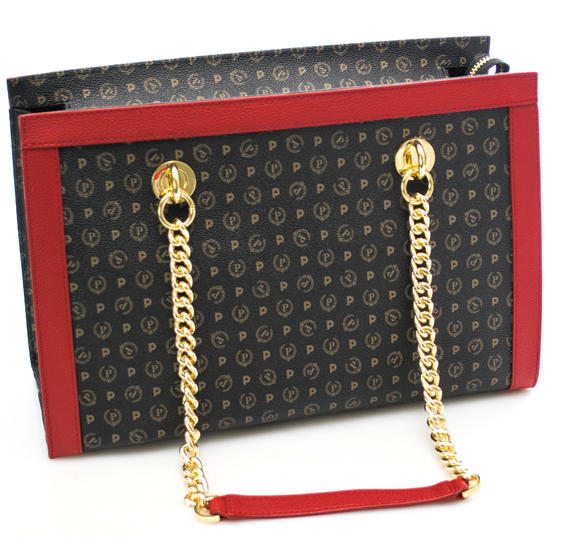 Heritage Classic Satchel Borsa a mano o a spalla nero lacca - Borse Donna