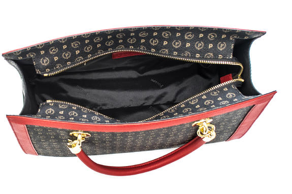 Heritage Classic Satchel Borsa a mano o a spalla nero lacca - Borse Donna