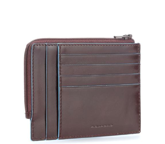 BLUE SQUARE Portafoglio in pelle con RFID MOGANO - Portafogli Uomo