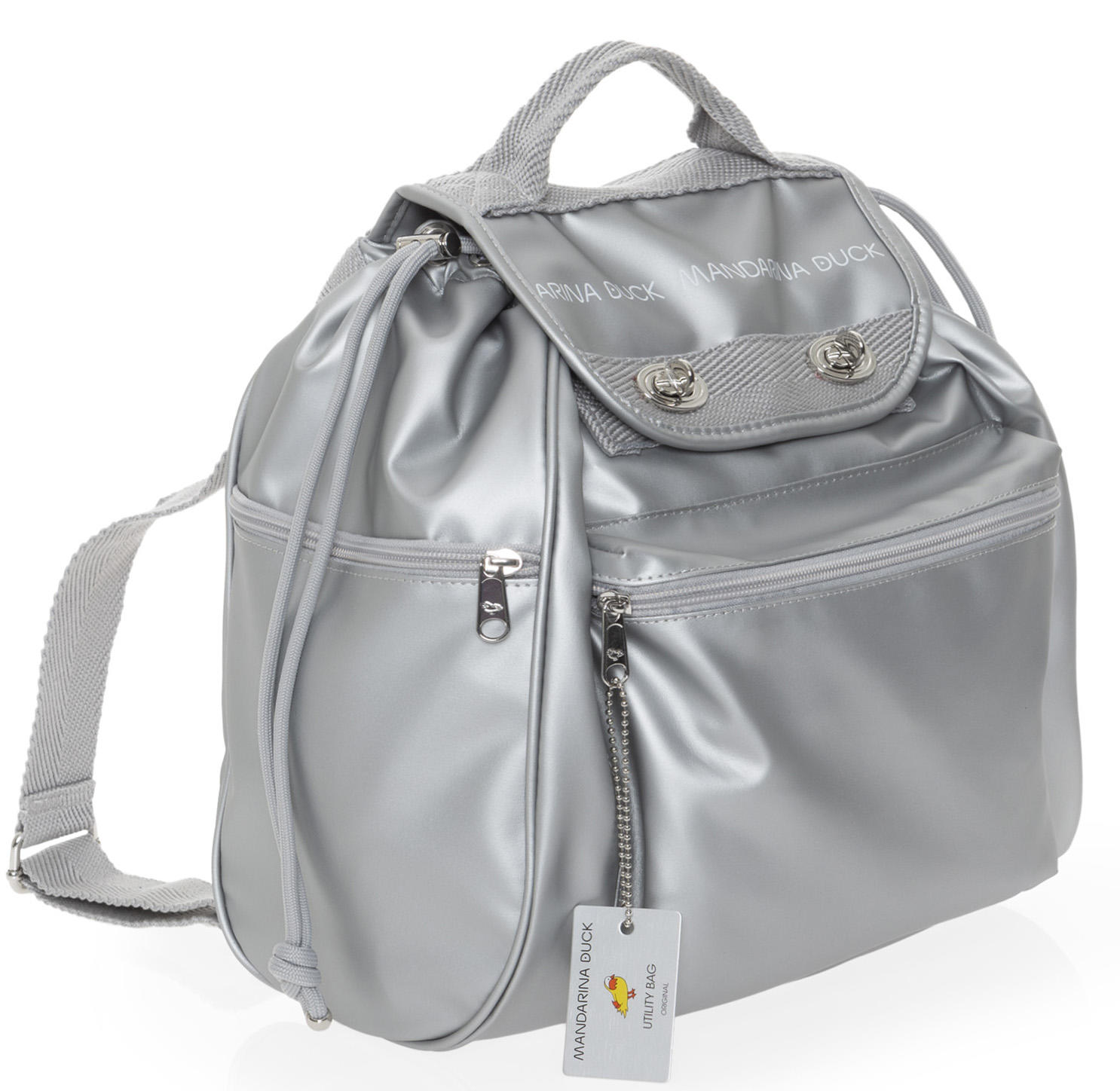 Mandarina Duck Utility A Spalla Silver Acquista A Prezzi Outlet!
