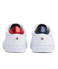 TOMMY HILFIGER  ESSENTIAL CUPSOLE Sneakers in pelle RWB - Scarpe Donna - 4
