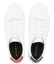TOMMY HILFIGER  ESSENTIAL CUPSOLE Sneakers in pelle RWB - Scarpe Donna - 3