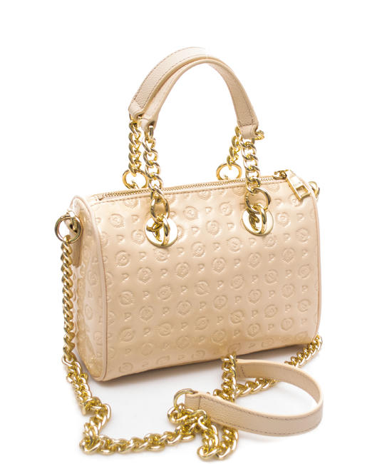  HERITAGE VERNICE Mini bauletto con tracolla Nude - Borse Donna