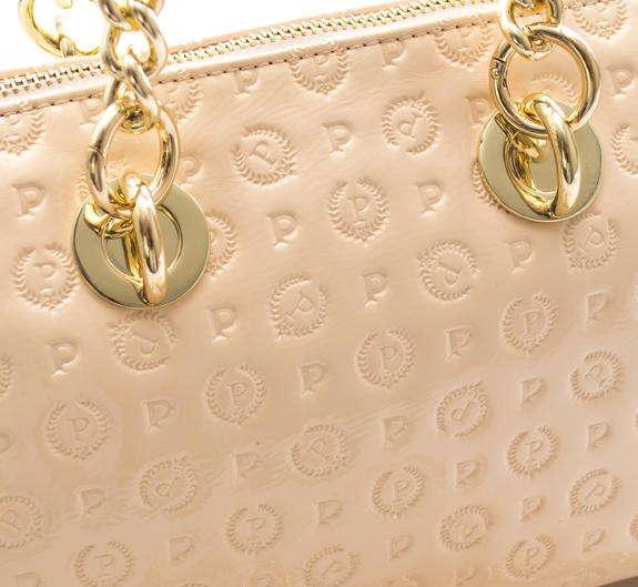  HERITAGE VERNICE Mini bauletto con tracolla Nude - Borse Donna