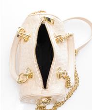 POLLINI  HERITAGE VERNICE Mini bauletto con tracolla Nude - Borse Donna - 5